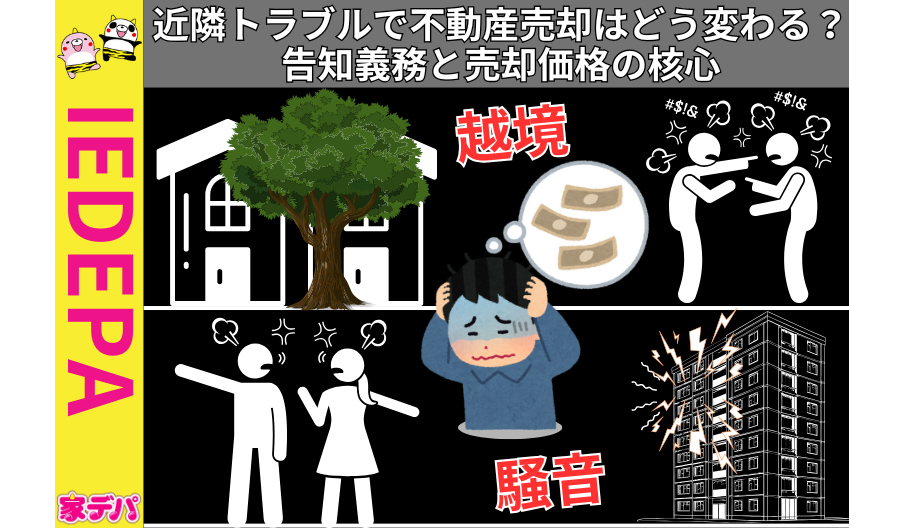近隣トラブルで不動産売却はどう変わる?告知義務と売却価格の核心